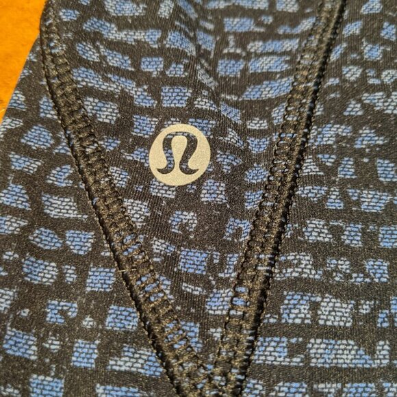 Lululemon - Pace Rival Crop Active Leggings W6ABPS | Size 6 | Teal Alberta - Picture 9 of 15